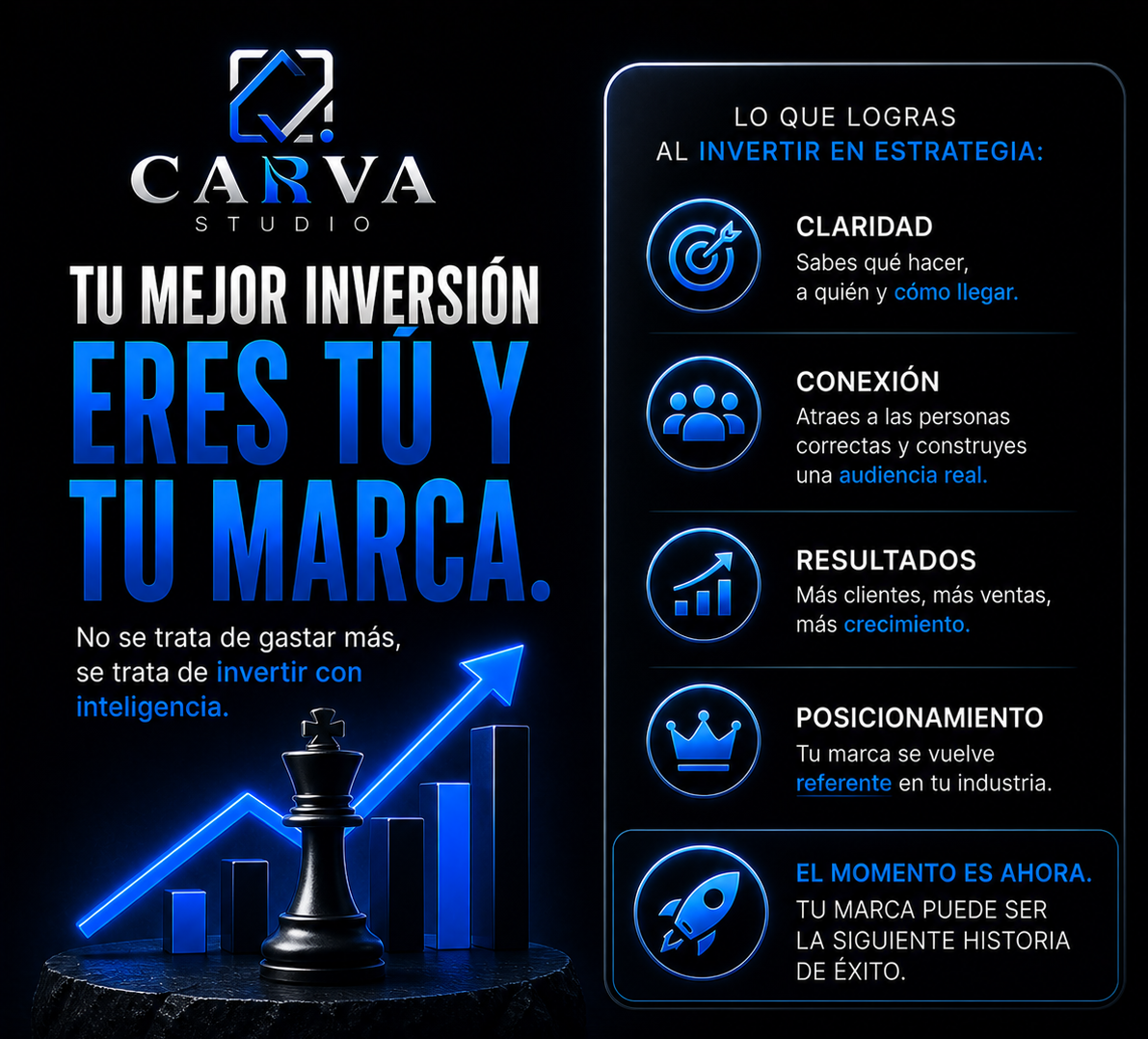 Tu mejor inversión — CARVA Studio